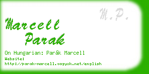 marcell parak business card