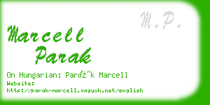 marcell parak business card